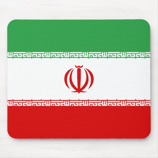 Flagge Iran (Iran) Mousepad (Vorne)