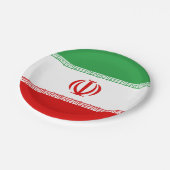 Flagge Iran (Iran) Pappteller (Schrägansicht)
