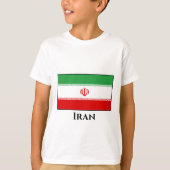 Flagge Iran (Iran) T-Shirt (Vorderseite)
