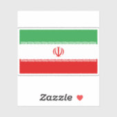 Flagge Irans Aufkleber (Blatt)