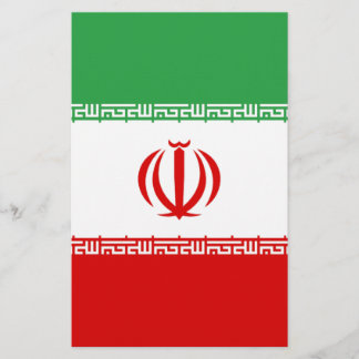 Flagge Irans Briefpapier