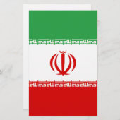Flagge Irans Briefpapier (Vorne/Hinten)