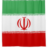 Flagge Irans Duschvorhang (Vorderseite)