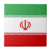 Flagge Irans Fliese (Vorderseite)