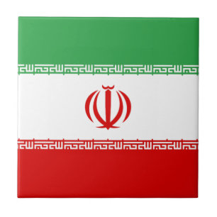 Flagge Irans Fliese