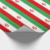 Flagge Irans Geschenkpapier (Ecke)