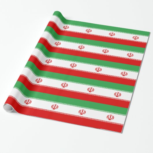 Flagge Irans Geschenkpapier (Ungerollt)
