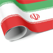Flagge Irans Geschenkpapier (Rolleneckpunkt)