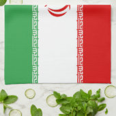 Flagge Irans Geschirrtuch (Gefaltet)