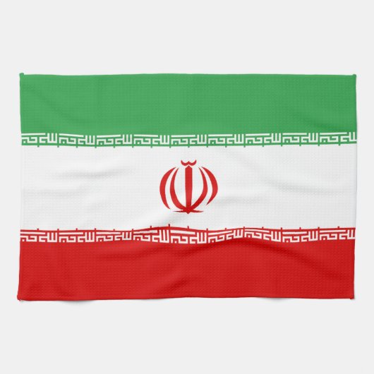 Flagge Irans Geschirrtuch (Horizontal)