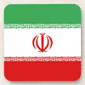 Flagge Irans Getränkeuntersetzer (Vorderseite)