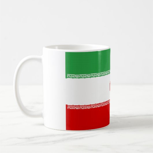 Flagge Irans Kaffeetasse (Links)