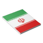 Flagge Irans Notizblock (angewinkelt)
