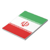 Flagge Irans Notizblock (Rotiert)