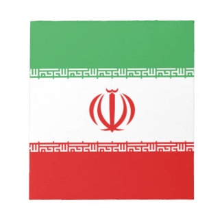 Flagge Irans Notizblock