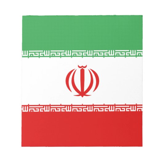 Flagge Irans Notizblock (Vorderseite)