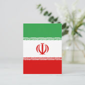 Flagge Irans Postkarte (Stehend Vorderseite)