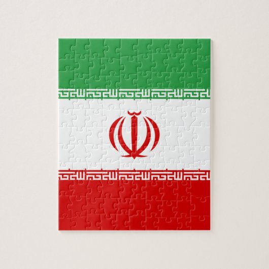 Flagge Irans Puzzle (Vertikal)