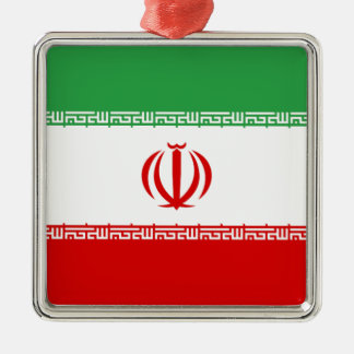 Flagge Irans Silbernes Ornament