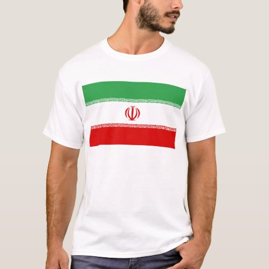 Flagge Irans T-Shirt (Vorderseite)