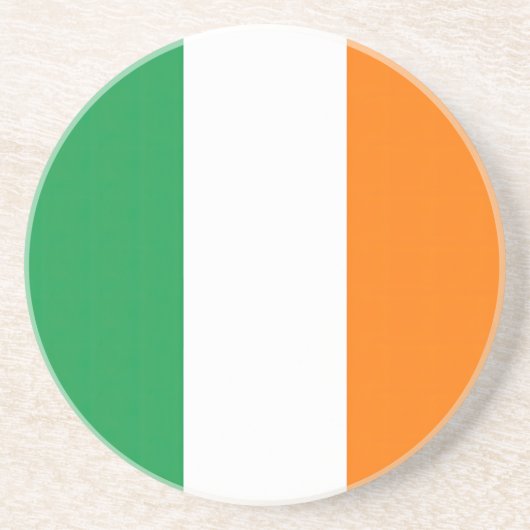 Flagge Irland Getränkeuntersetzer (Vorne)