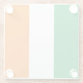 Flagge Irland Glasuntersetzer (Rückseite)