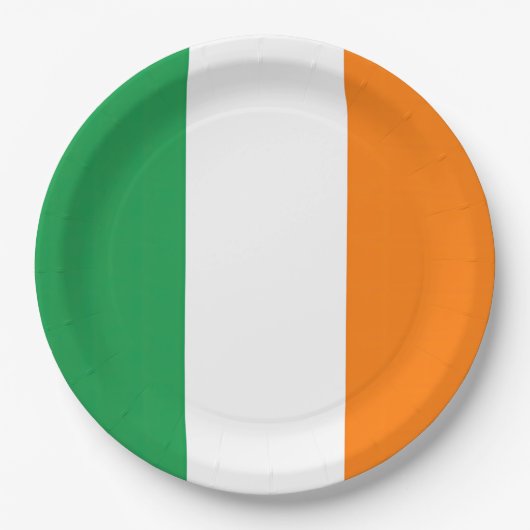 Flagge Irland Pappteller (Vorderseite)