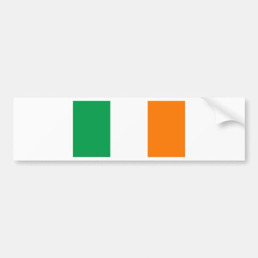 Flagge Irlands Autoaufkleber (Vorne)