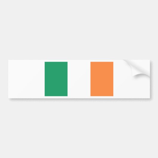 Flagge Irlands (bratach na hÉireann) Autoaufkleber (Vorne)