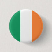 Flagge Irlands Button (Vorderseite)