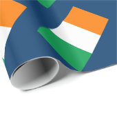 Flagge Irlands Geschenkpapier (Rolleneckpunkt)