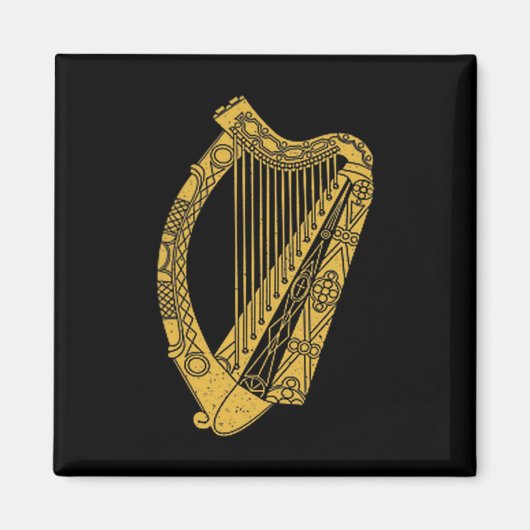 Flagge Irlands Harfe Flagge Irische Harfe Symbol Magnet (Vorne)