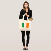 Flagge Irlands Jumbo Tote Bag Stoffbeutel (Vorderseite (Model))