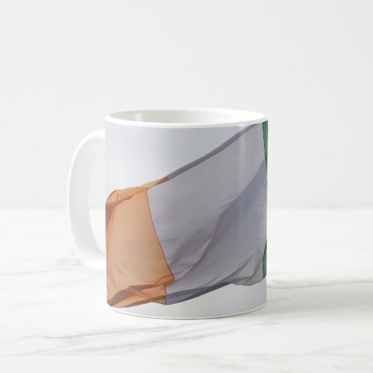 Flagge Irlands Kaffeetasse (Vorderseite Links)