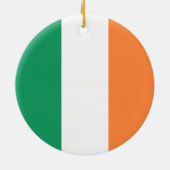 Flagge Irlands Keramik Ornament (Hinten)