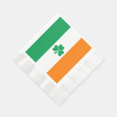 Flagge Irlands Kleeblatt Serviette (Ecke)