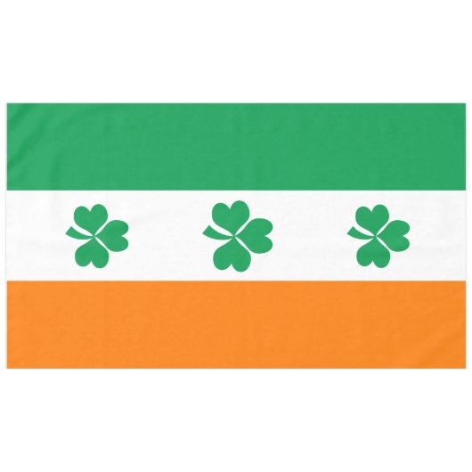 Flagge Irlands Kleeblatt Tischdecke (Vorderseite (Horizontal))