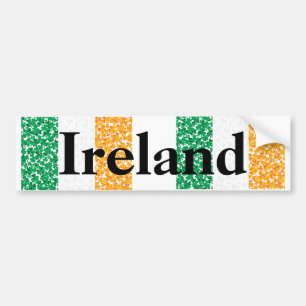 Flagge Irlands Kleeblätter Autoaufkleber