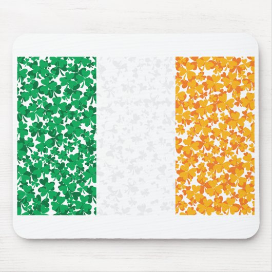 Flagge Irlands Kleeblätter Mousepad (Vorne)