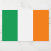Flagge Irlands Lebensmitteletikett (Einzelnes Label)