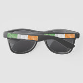 Flagge Irlands mit Kleeblättern Muster Sonnenbrill (Rückseite)