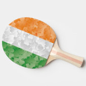 Flagge Irlands mit Kleeblättern Tischtennis Schläger (Seitenansicht)