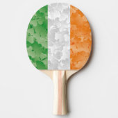 Flagge Irlands mit Kleeblättern Tischtennis Schläger (Vorderseite)