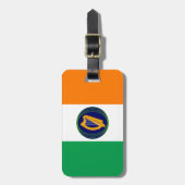 Flagge Irlands mit Wappen Gepäckanhänger (Vorderseite vertikal)