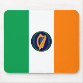 Flagge Irlands mit Wappen Mousepad (Vorne)