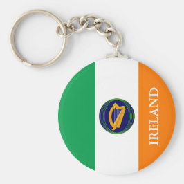 Flagge Irlands mit Wappen Schlüsselanhänger