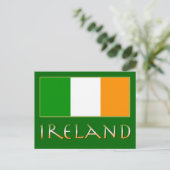 Flagge Irlands Postkarte (Stehend Vorderseite)