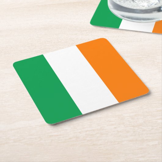 Flagge Irlands Rechteckiger Pappuntersetzer (angewinkelt)