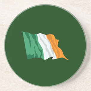 Flagge Irlands Sandstone-Untersetzer Getränkeuntersetzer