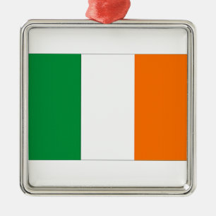 Flagge Irlands Silbernes Ornament